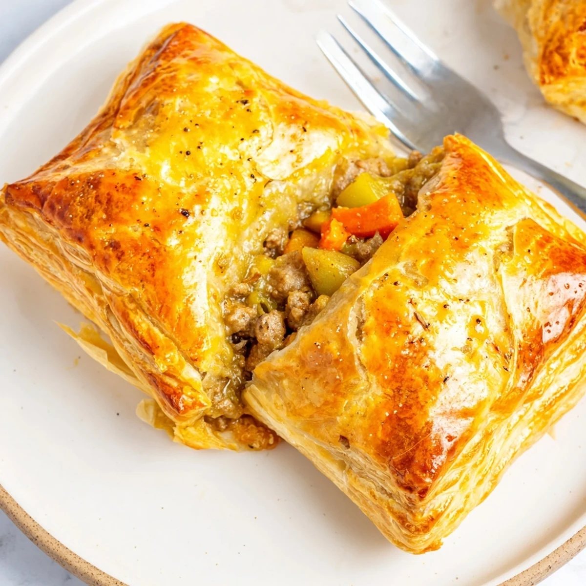 Savory Japanese Curry Pie Muffins nestled in flaky pastry, perfect for tasty snacks.  