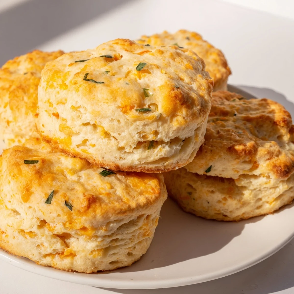 Golden Cheddar Jalapeño Soda Biscuits bursting with flavor, ideal for breakfast or brunch.  