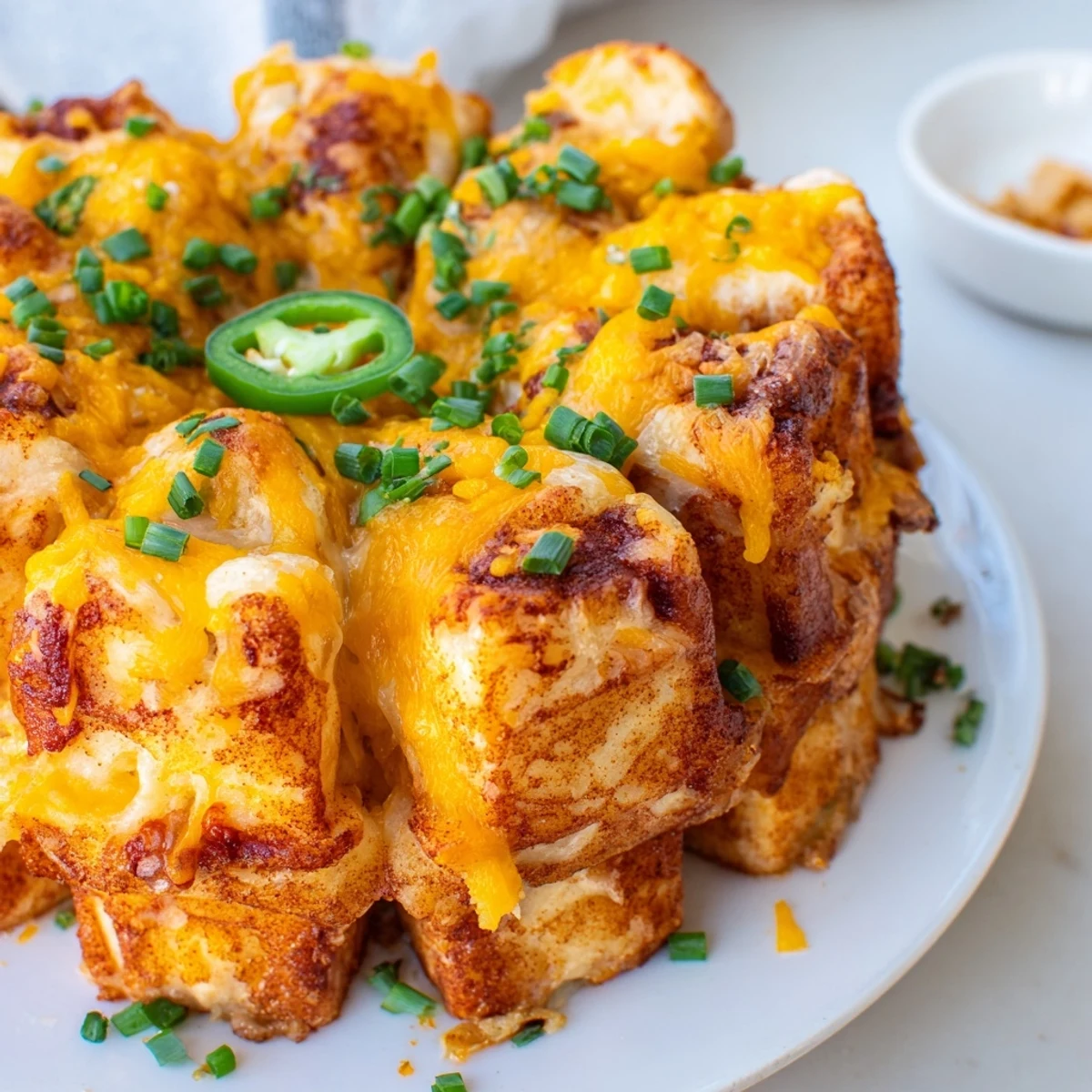 Spicy Ranch Monkey Bread Waffles