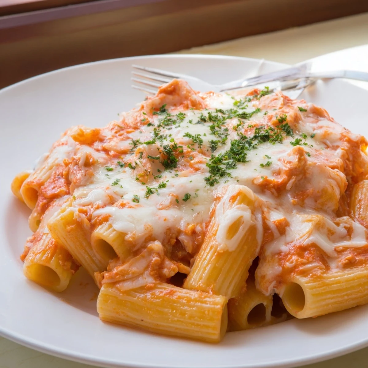Stunning honeycomb pasta cake baked with gooey cheese, perfect for sharing with friends.  