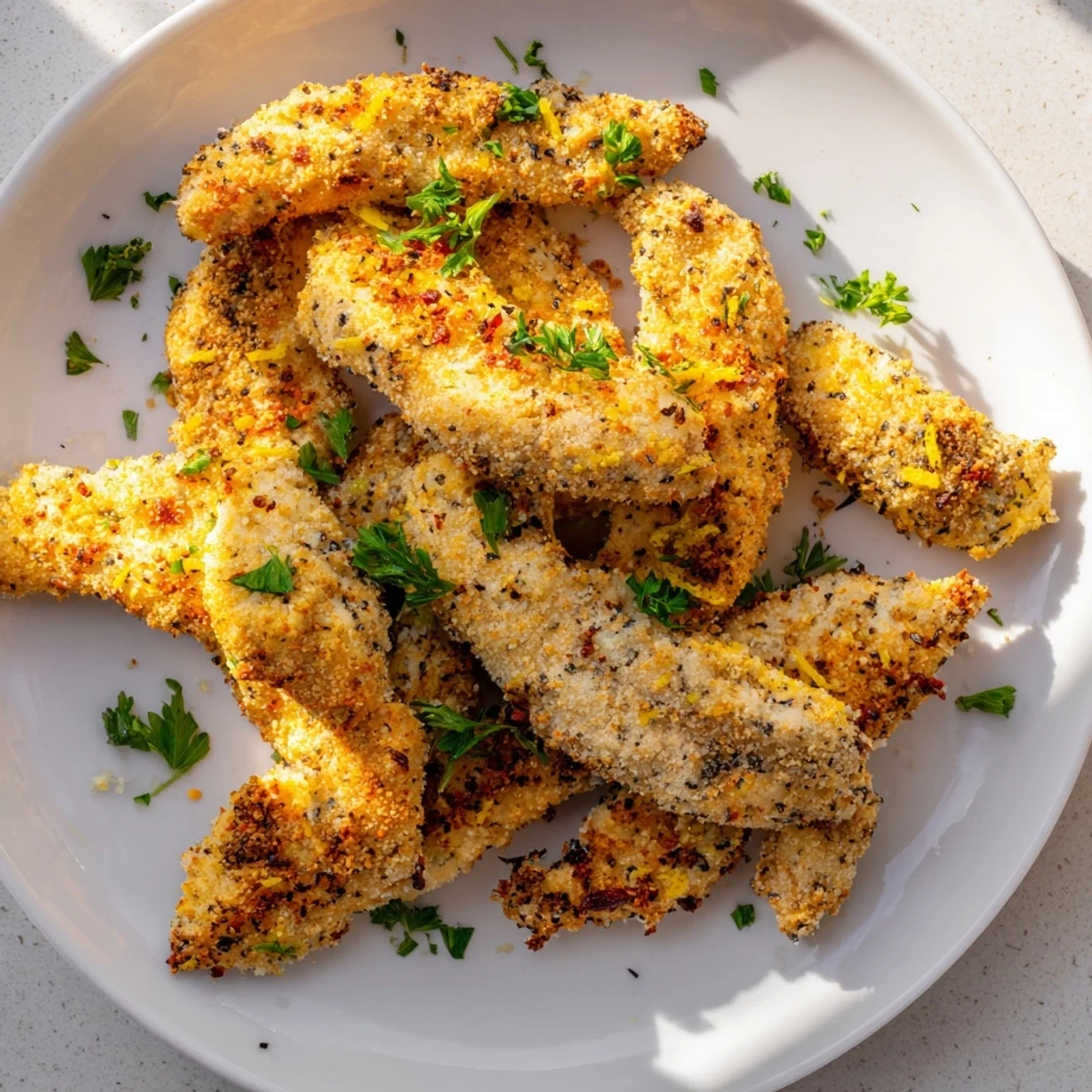 Imagine juicy and flavorful air fryer festive chicken tenders, a quick and healthy meal option for busy weeknights.