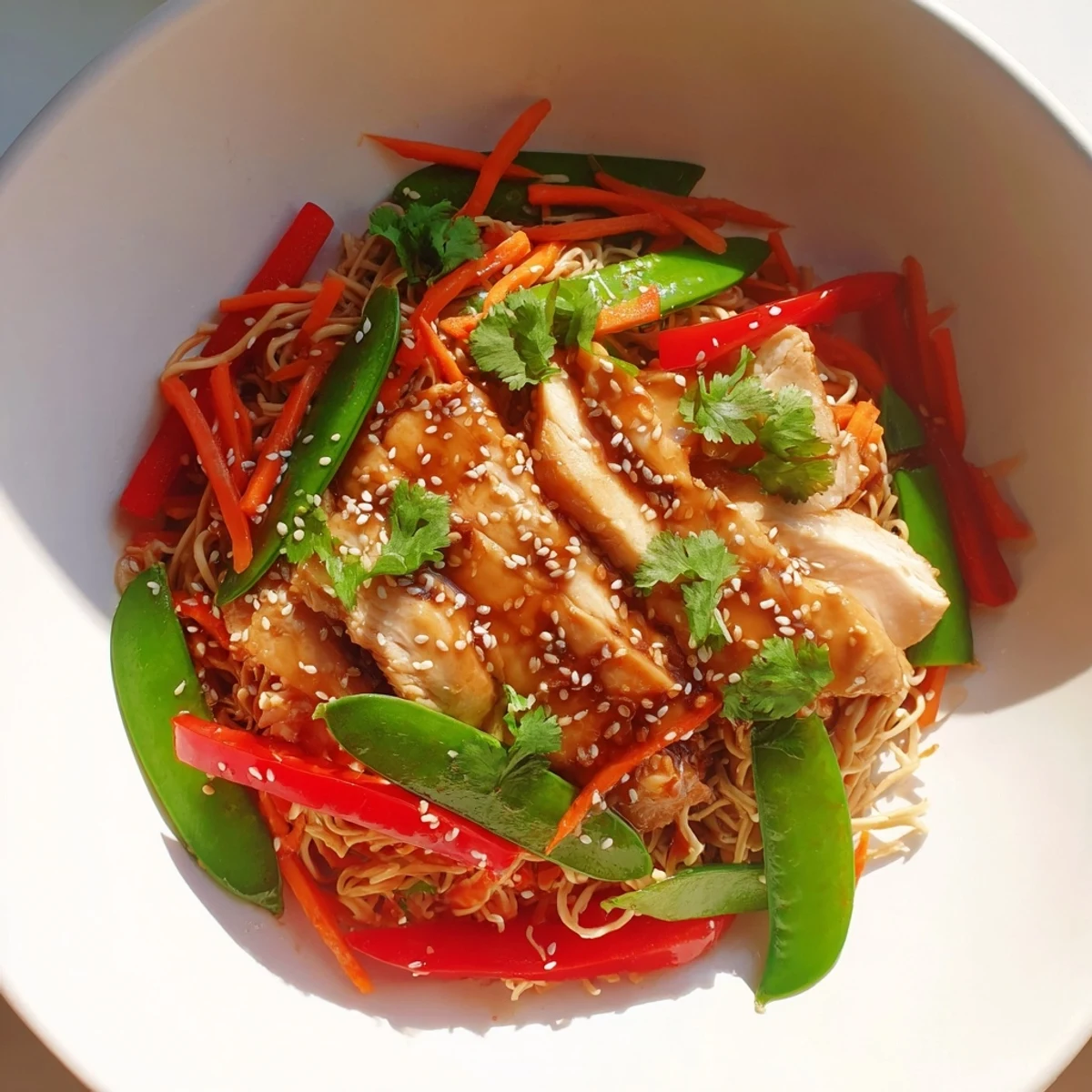 Lemon-Garlic Chicken Stir Fry