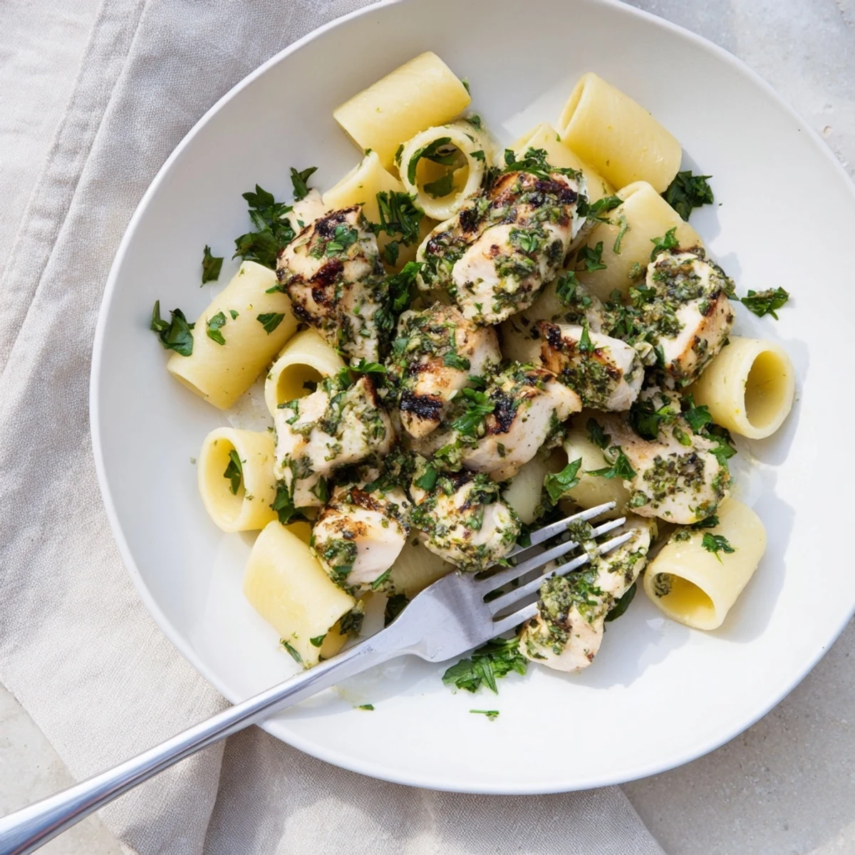 Chimichurri Chicken Pasta