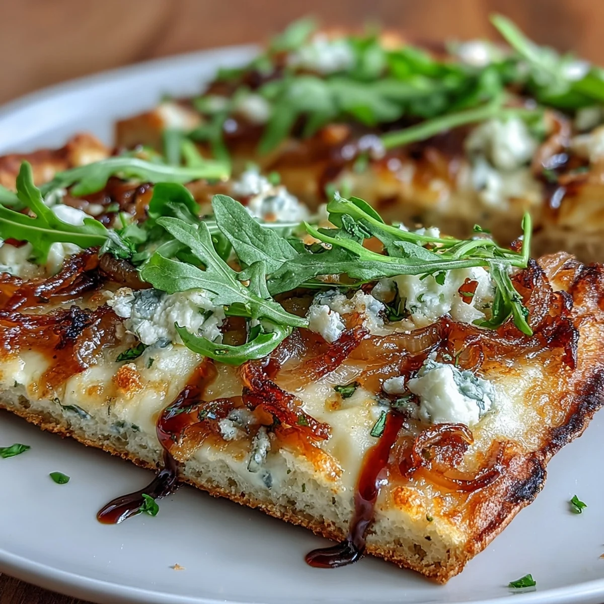 Caramelized Onion Flatbread Pizza