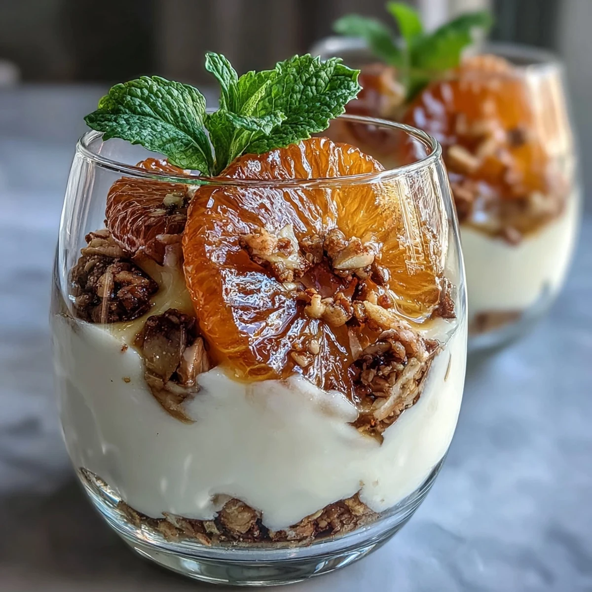 Candied Orange Yogurt Parfait
