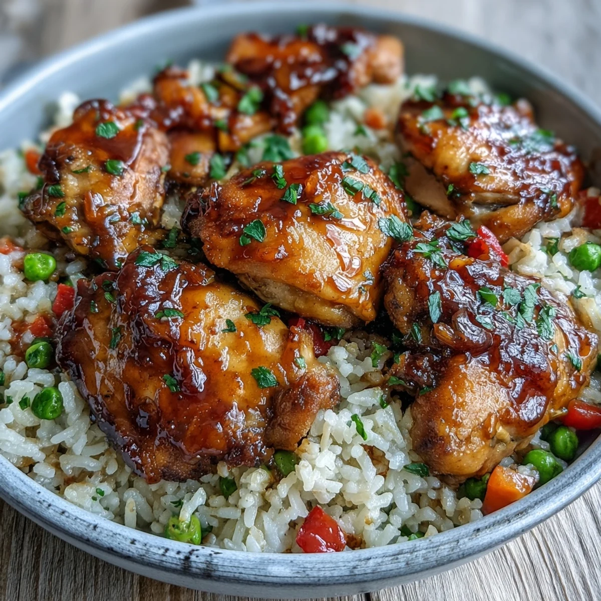 One-Pan Bold Honey BBQ Chicken Rice