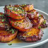 Sweet and savory Honey Roasted Carrots and Parsnips, perfect for serving alongside roasted ham or poultry.  