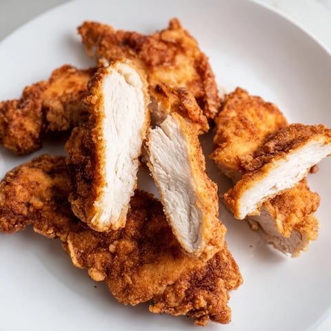 Golden, crispy buttermilk fried chicken tenders, perfect for dipping in your favorite sauce.