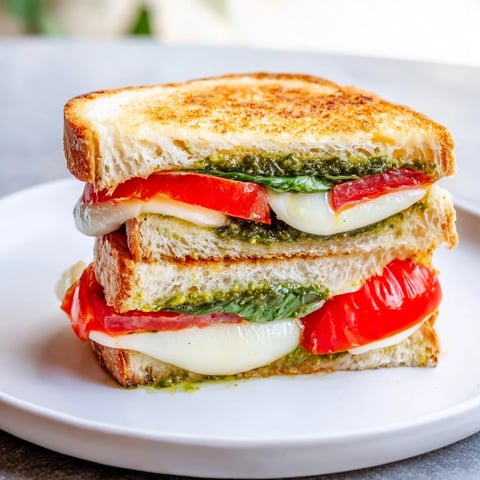 Golden, crispy Panini Press Innovations, filled with melty cheese and tender, flavorful fillings, ready to slice.