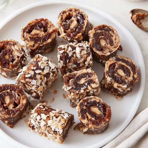 Creamy Peanut Butter Cinnamon Date Rolls: Soft, chewy snack with aromatic cinnamon hints.