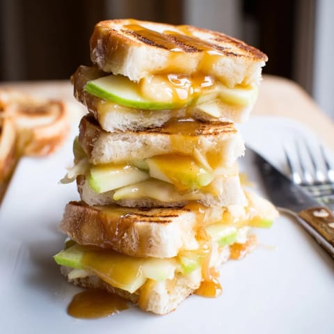Delicious caramel apple mini grilled cheese bites, perfect for fun appetizers!  