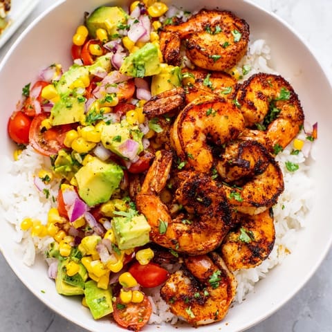 Easy Grilled Shrimp Bowl