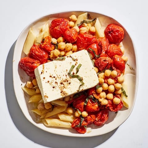 Baked Feta Chickpeas Tomatoes