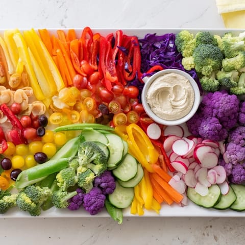 Colorful Vegetable Rainbow Board