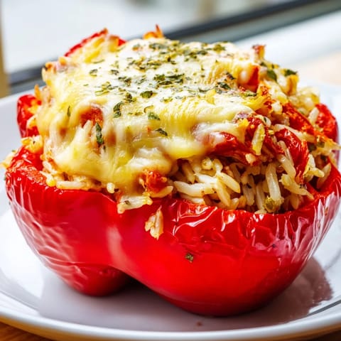 Cheesy Chicken Stuffed Peppers