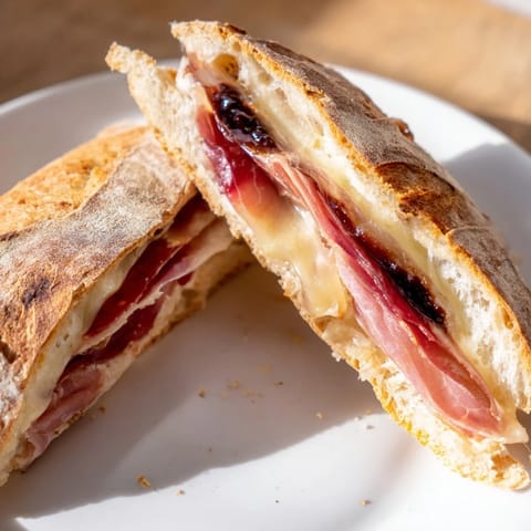 Crispy Prosciutto Fig Panini