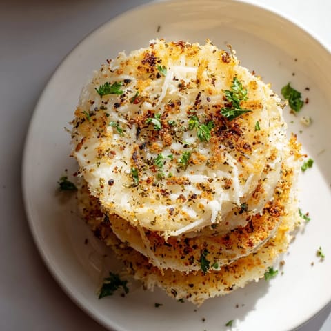 Crispy Rice Cake Cheese Stacks