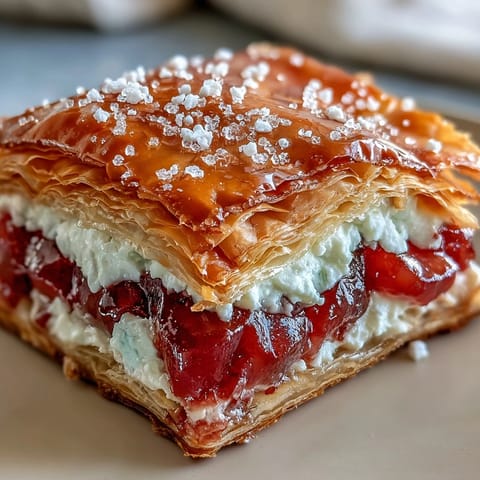 Freshly baked Guava and Cream Cheese Pastelitos rest on a rustic board with Cuban coffee.