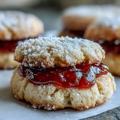 Golden-baked Torticas de Guayaba cookies show a rich guava filling nestled in a buttery vanilla cookie base, served on a rustic wooden board.