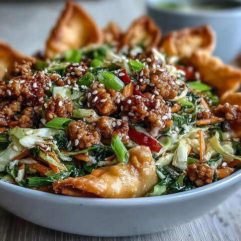 Savory ground turkey stir-fried with ranch seasoning, fresh ginger, and soy sauce for a flavorful twist on egg rolls.  