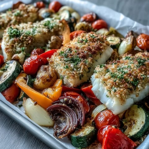 Parmesan Crusted Sheet Pan Fish