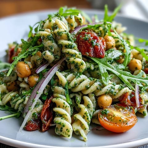 Vegan Creamy Pesto Chickpea