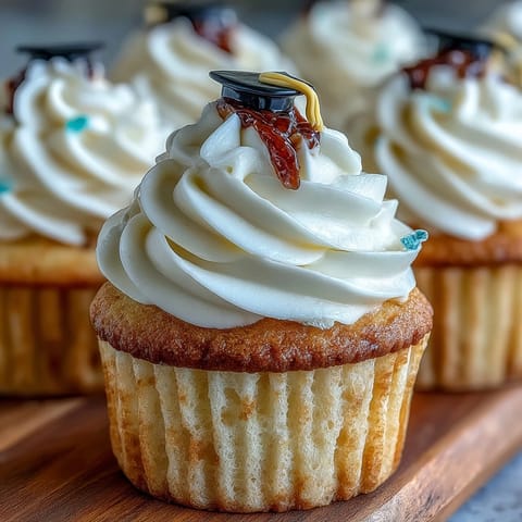 Graduation Cupcakes Fondant Caps