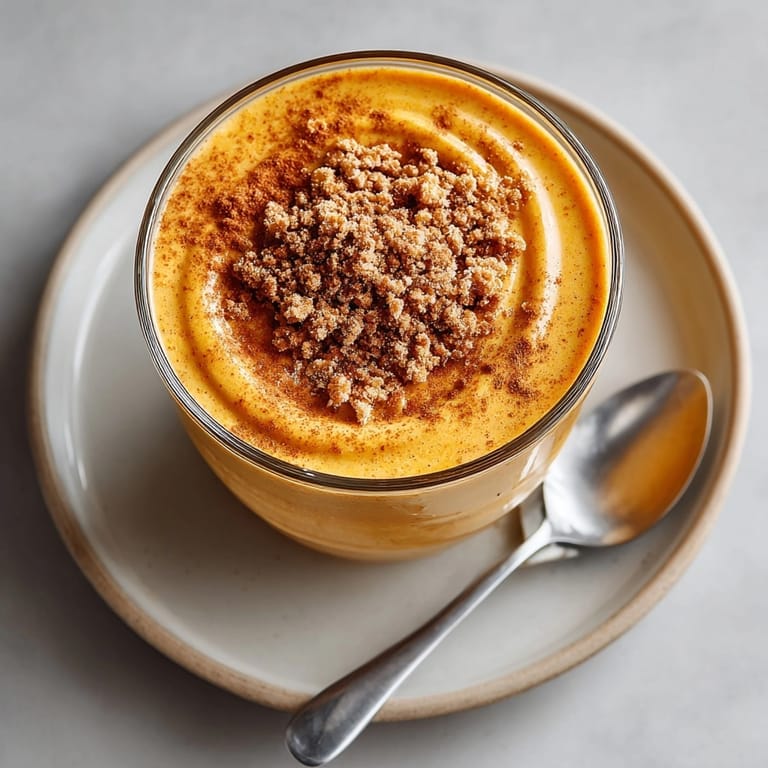 Refreshing Protein-Packed Pumpkin Spice Smoothie with whipped cream swirl, perfect for autumn morning energy