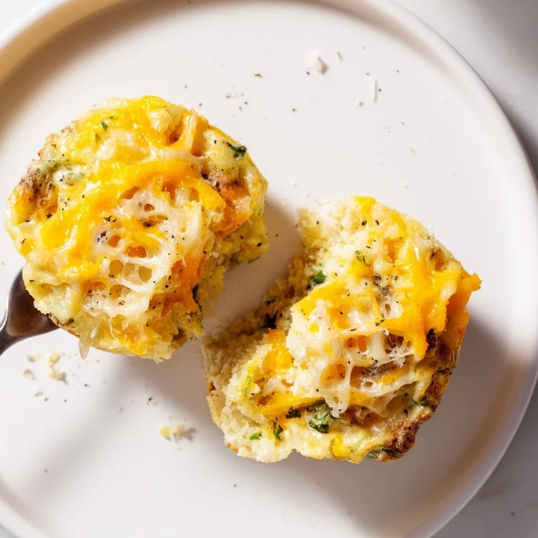 Delicious, herby Cheesy Ricotta Spinach Egg Muffins served on a plate, ready to enjoy.