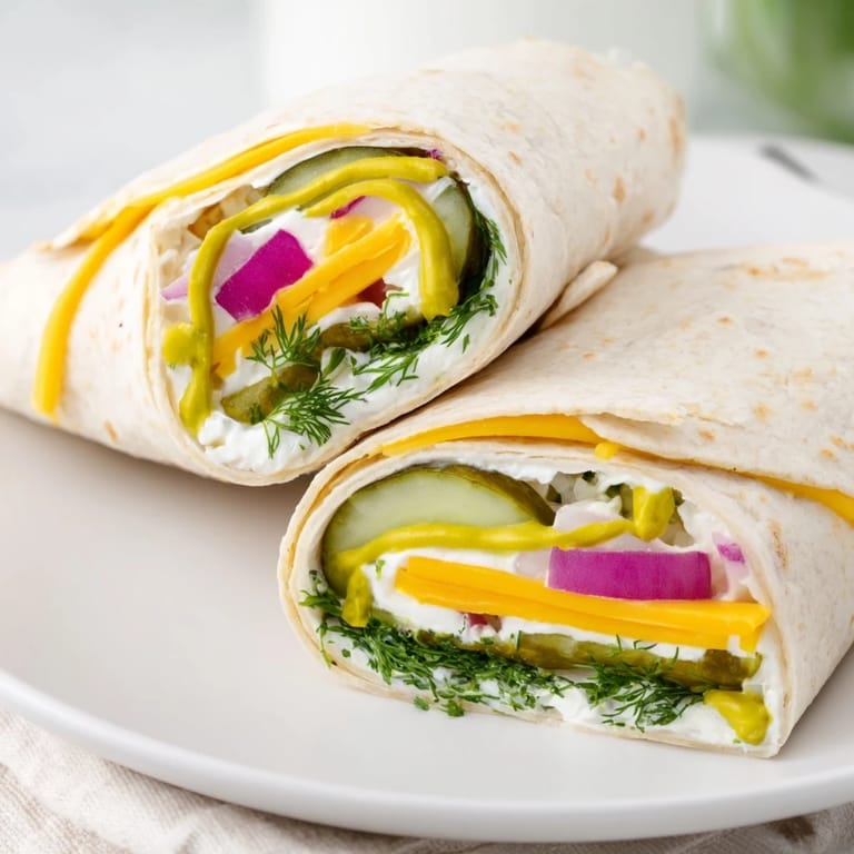 Tangy Pickle-in-a-Blanket appetizer, perfect for parties and savory cravings.  