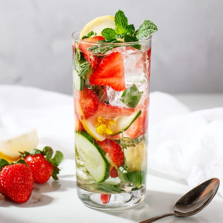 Easy-to-make Water-Based Mocktails, blending sweet syrups with fresh cucumber for flavor.