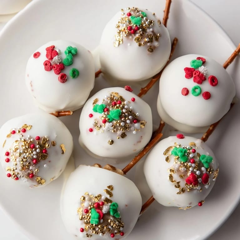 Delicious, homemade Holiday Ornament Candy Balls ready to be served, perfect for any holiday party.