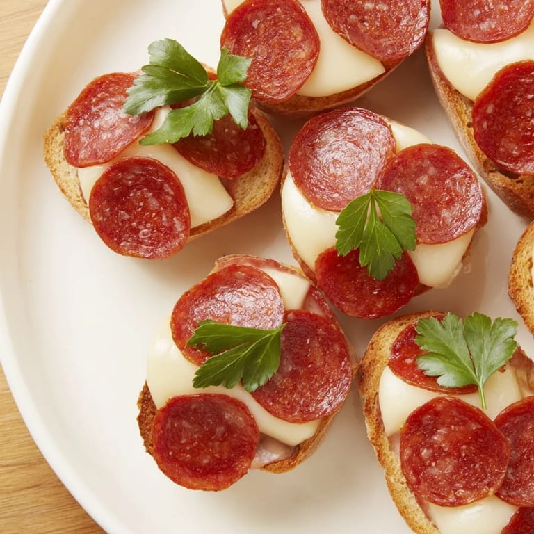 Overlapping pepperoni "scales" and melted cheese create the appealing Dragon Scale appetizer, perfect for a party.