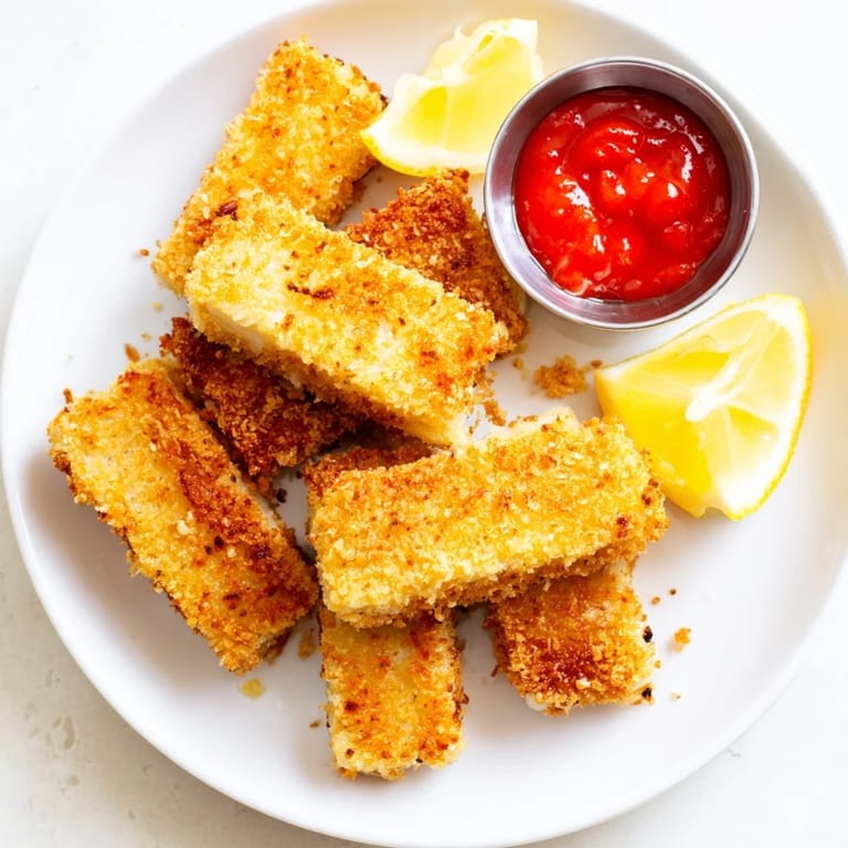 Close-up photo of fried panko halloumi, a vegetarian delight, ready to serve with its crispy coating.