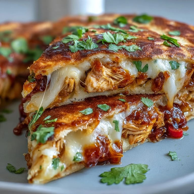 Sautéed red onions and bell peppers peek from between melted cheeses inside a warm, golden-brown flour tortilla, served with lime wedges for a bright finish.