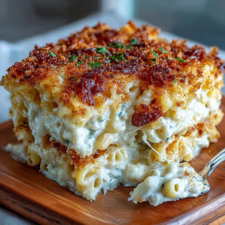3. Classic Soul Food Baked Mac and Cheese with Crunchy Top, blending velvety cheese sauce and a crisp, golden finish.