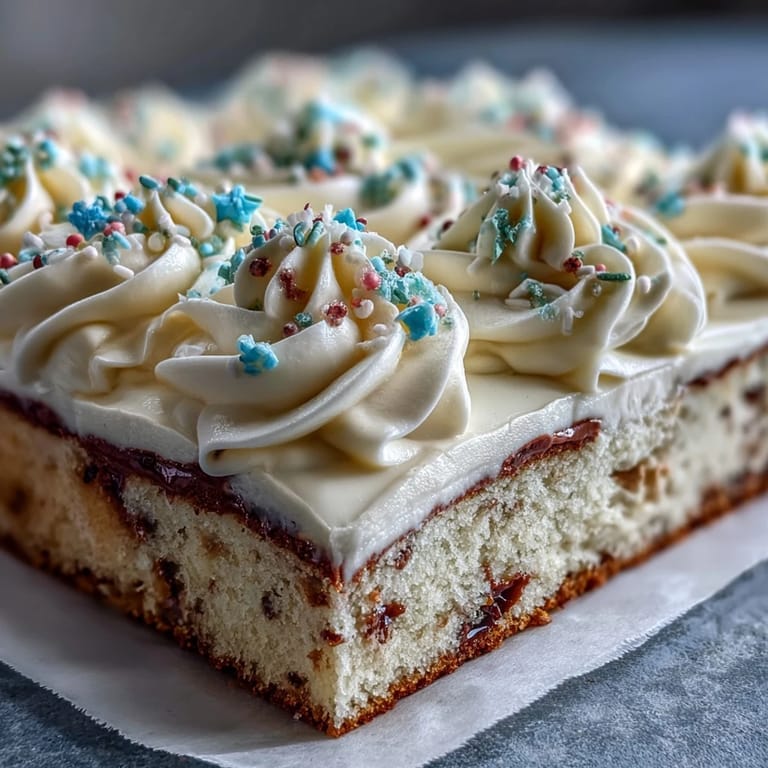 Decadent vanilla sheet cake topped with buttercream and festive Class of 2026 piping for graduation parties.