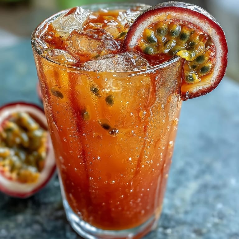 Sip this beautiful Tropical Sunrise Mocktail, a sweet and tangy delight.