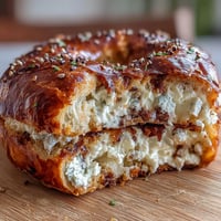 Soft, chewy cottage cheese protein bagels with golden crust, perfect for a high-protein breakfast or healthy snack.