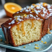 A vibrant whole orange cake with a moist crumb and bright citrus aroma, perfect for dessert or afternoon tea.  